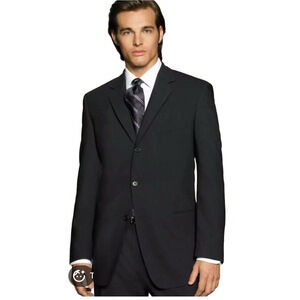 HUGO BOSS 'Einstein Sigma' Sport Coat Two Button Notch Lapel Black Men's 40S